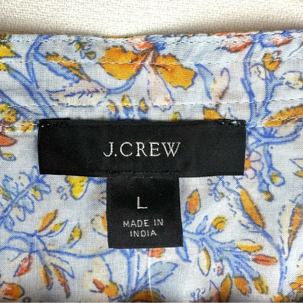 J. Crew Tunic Tie Waist Afternoon Floral Dress Beach Resort NWT